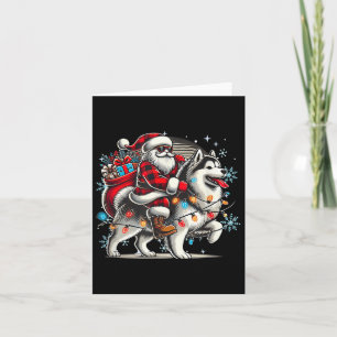 Alaskan Malamute Christmas Xmas Alaskan Malamute L Card