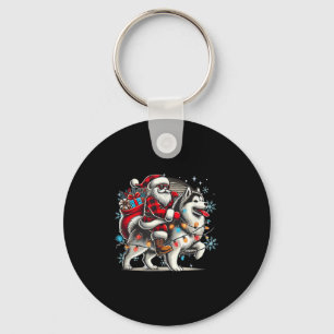 Alaskan Malamute Christmas Xmas Alaskan Malamute L Keychain