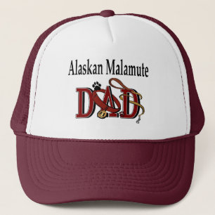 Alaskan Malamute Dad Apparel Trucker Hat