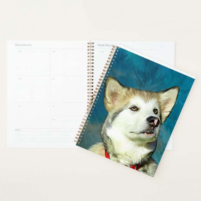 Alaskan Malamute Dog Art (Devant avec enveloppe)