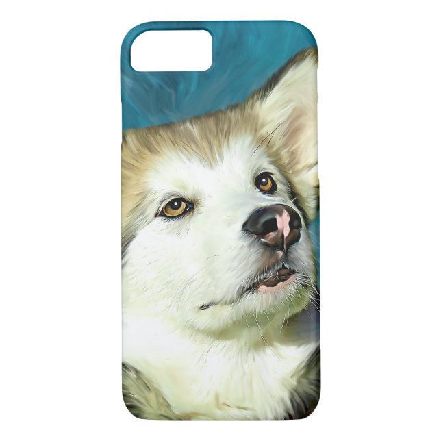 Alaskan Malamute Dog Art Case-Mate iPhone Case (Back)