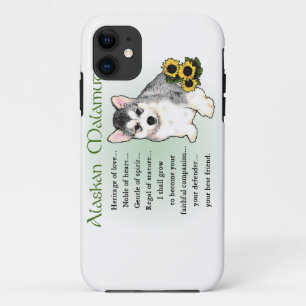 Alaskan Malamute Dog Art iPhone 11 Case