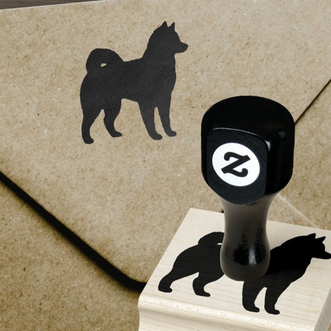 Alaskan Malamute Dog Breed Silhouette Rubber Stamp (Creator Uploaded)