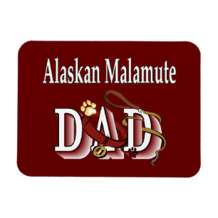 Alaskan Malamute Dog Dad Magnet