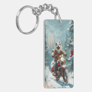 Alaskan Malamute Dog équitation moto Noël