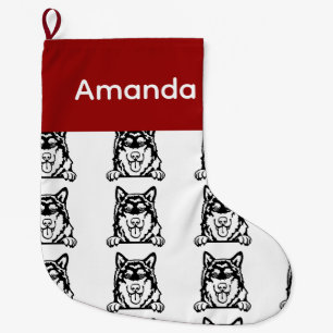 Alaskan Malamute dog socks Customized dog Socks 