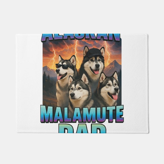 Alaskan Malamute Doormat (Front)