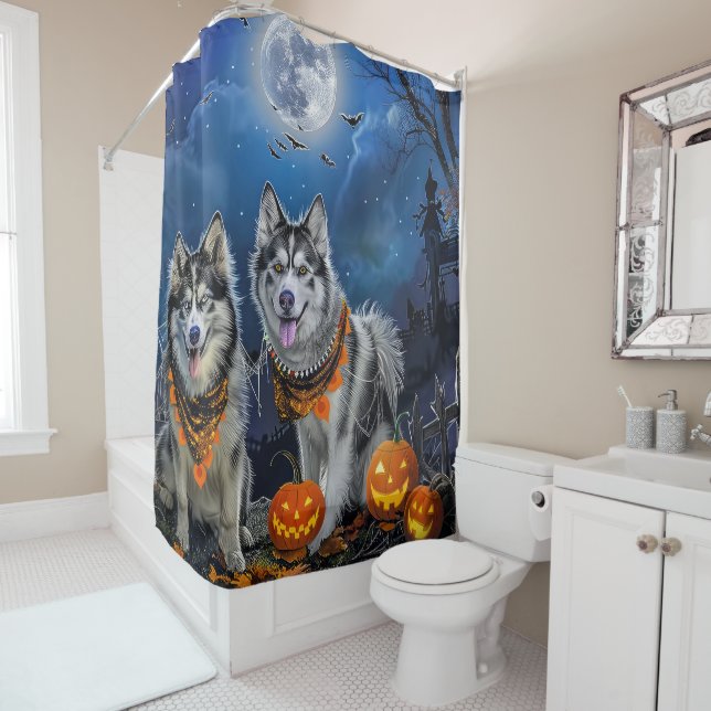 Alaskan Malamute Halloween Spooky  (In Situ)