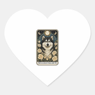Alaskan Malamute Heart Sticker