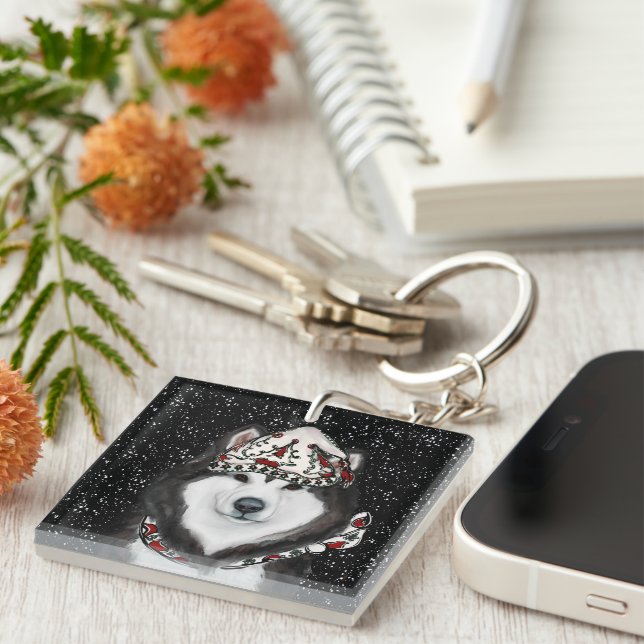 Alaskan Malamute                 Keychain (Front Right)