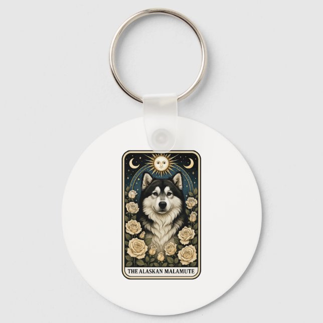 Alaskan Malamute Keychain (Front)