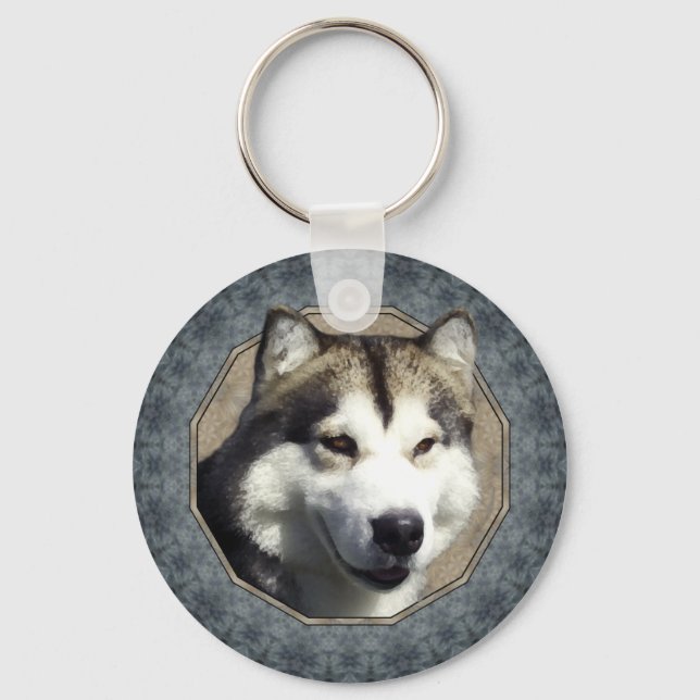 Alaskan Malamute Keychain (Front)