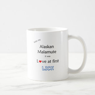 Alaskan Malamute Lick Design Coffee Mug
