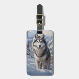 Alaskan Malamute Luggage Tag