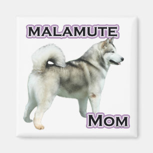 Alaskan Malamute Mom 4 Magnet
