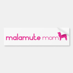 Alaskan Malamute Mom Bumper Sticker