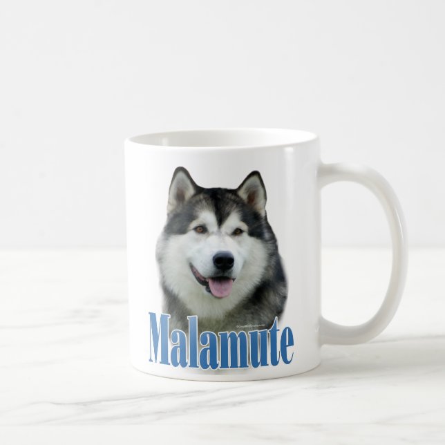 Alaskan Malamute Name Coffee Mug (Right)