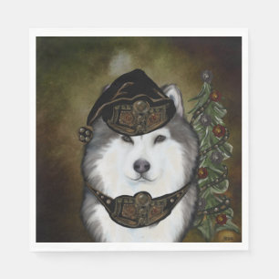Alaskan Malamute Napkin