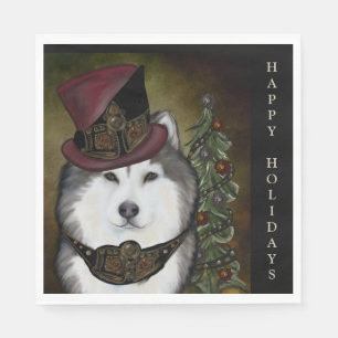 Alaskan Malamute Napkin