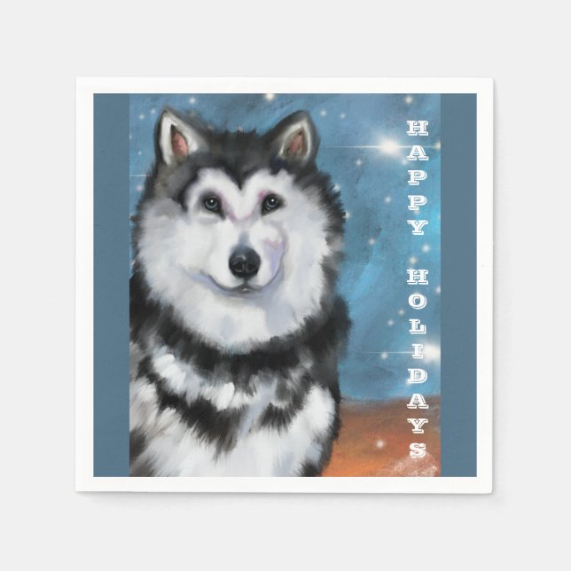 Alaskan Malamute             Napkin (Front)