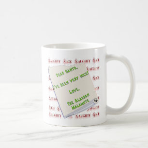 Alaskan Malamute Naughty or Nice Coffee Mug
