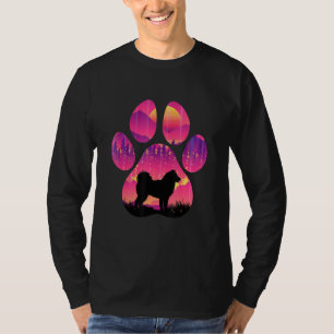 Alaskan Malamute Paw Mom Dad Dog Women Men T-Shirt