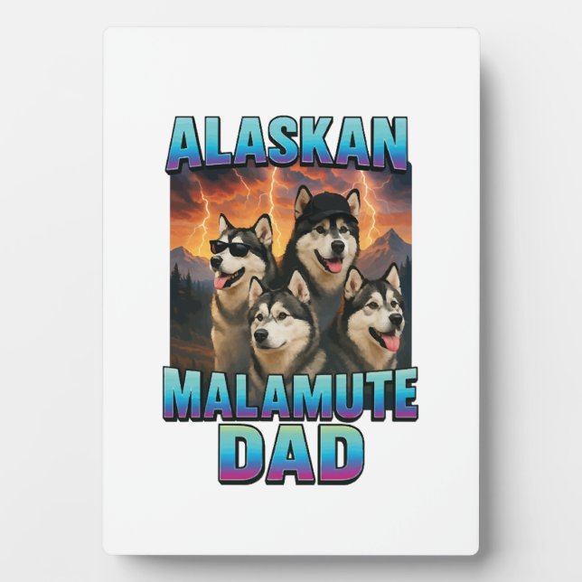 Alaskan Malamute Plaque (Front)