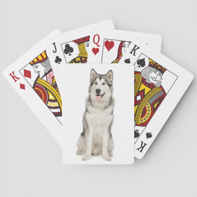 Alaskan Malamute Playing Cards (Back)