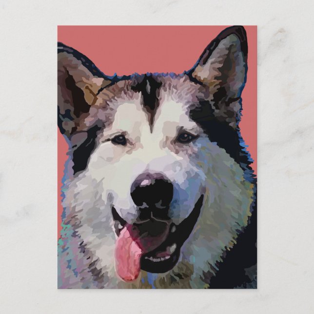 Alaskan Malamute Postcard (Front)