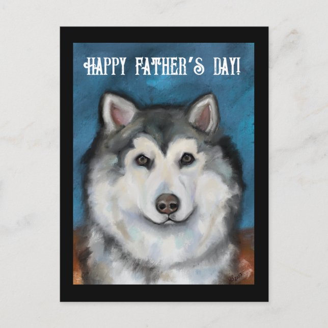 Alaskan Malamute Postcard (Front)