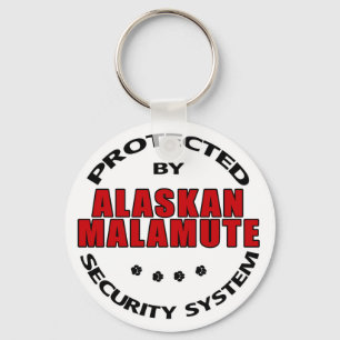 Alaskan Malamute Security Keychain