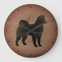 Alaskan Malamute Silhouette Rustic