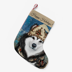 Alaskan Malamute Small Christmas Stocking