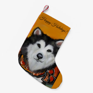 Alaskan Malamute Small Christmas Stocking