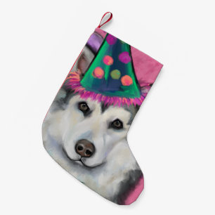 ALASKAN MALAMUTE SMALL CHRISTMAS STOCKING