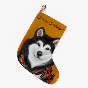 Alaskan  Malamute      Small Christmas Stocking