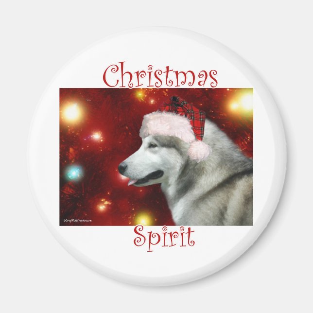 Alaskan Malamute Spirit Magnet (Front)