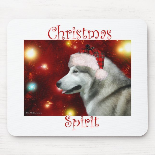 Alaskan Malamute Spirit Mouse Pad (Front)