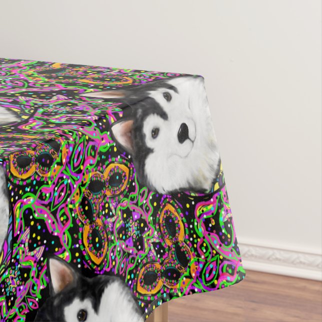 Alaskan Malamute Tablecloth (In Situ)