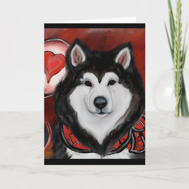 Alaskan Malamute     Thank You Card (Front)