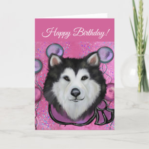 Alaskan Malamute Thank You Card