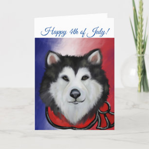 Alaskan Malamute Thank You Card