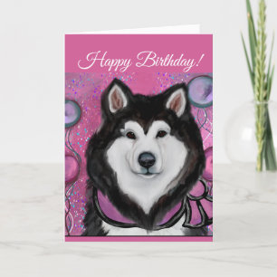 Alaskan Malamute Thank You Card