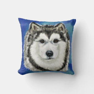 Alaskan Malamute  Throw Pillow