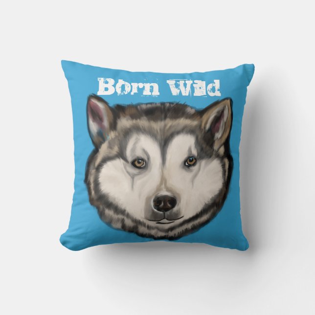 Alaskan Malamute           Throw Pillow (Front)