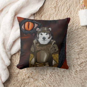Alaskan Malamute Throw Pillow
