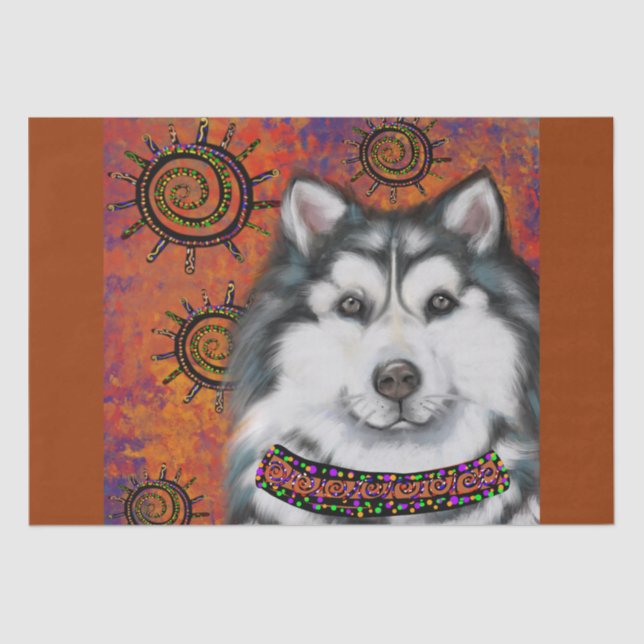 ALASKAN MALAMUTE     TISSUE PAPER (Front)