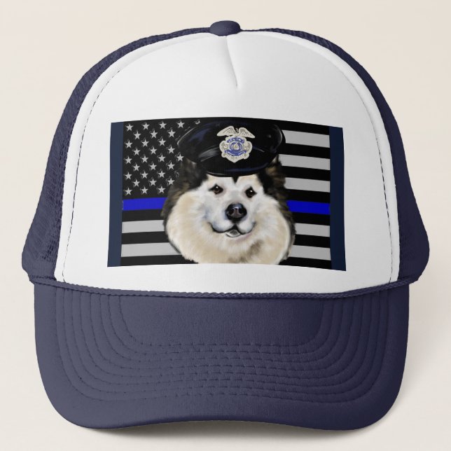 ALASKAN MALAMUTE TRUCKER HAT (Front)