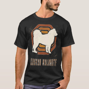 Alaskan Malamute Vintage Retro Classic Dog Love T-Shirt