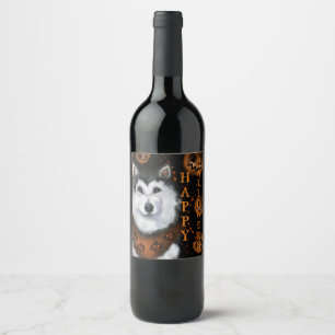Alaskan Malamute              Wine Label